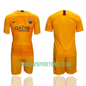 Koszulka AS Roma Dziecięcy Trzeci Stroje Piłkarskie 2018/19 Krótki Rękaw